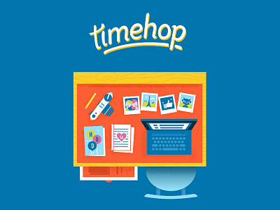 Timehop signup spot illustrations illustration mobile timehop
