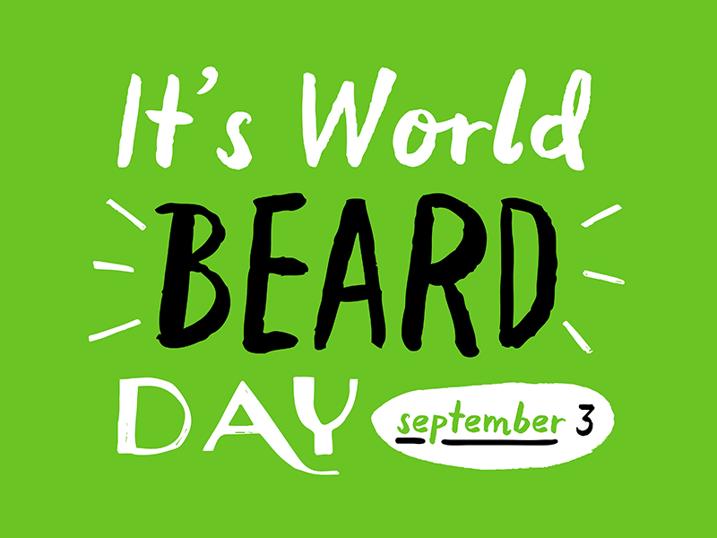 world beard day gif hand drawn illustration beard