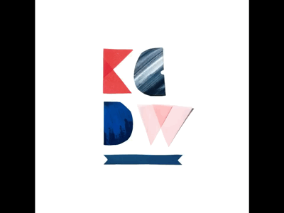 KC design week cut paper logo riff