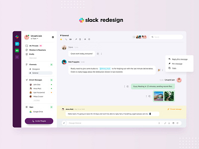 Slack Redesign Challenge