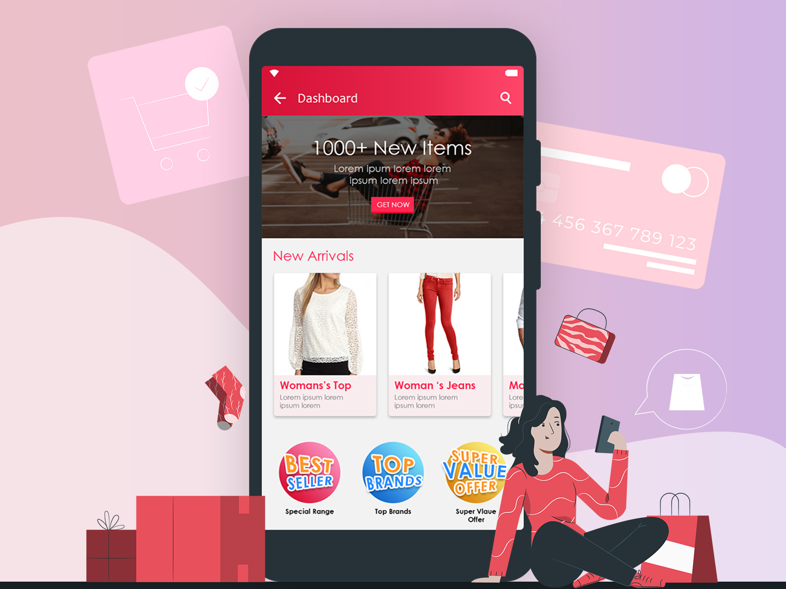 Shopping App by Maharshi Joshi on Dribbble