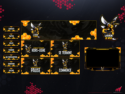 #BEE in a full twitch overlay package