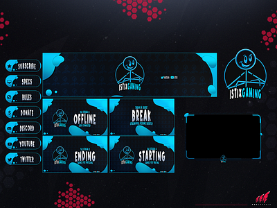 #Stick figure in a full twich overlay package 3d animation branding design gamestore graphic design illustration layout logo motion graphics streaming twitch twitch overlay ui vector videogaming