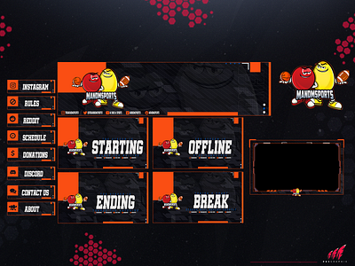 M&Ms in full twitch overlay package 3d animation branding design graphic design illustration layout logo motion graphics streaming twitch twitch overlay ui vector