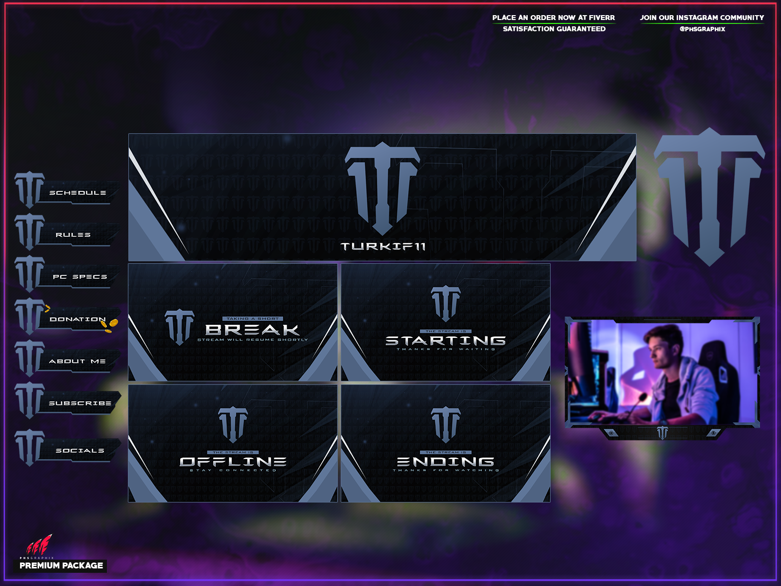 Unique twitch package by PhsGraphix on Dribbble