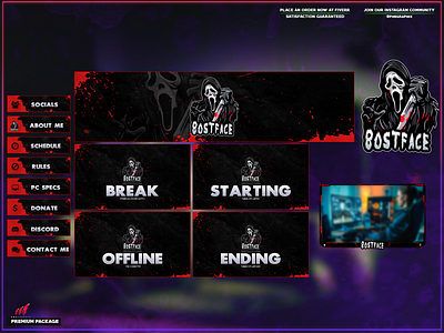 SCREAM! 3d animation branding design graphic design illustration layout logo motion graphics streaming twitch twitch overlay ui vector