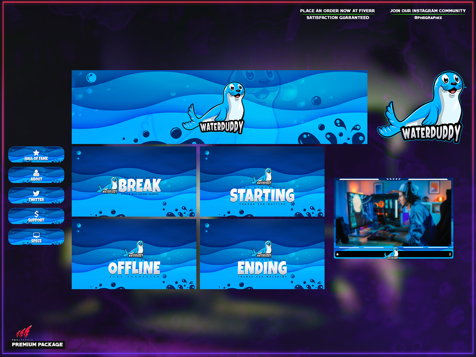 cute-baby-seal-in-a-full-twitch-overlay-package-by-phsgraphix-on-dribbble