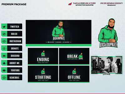 CUSTOM overlay twitch package!