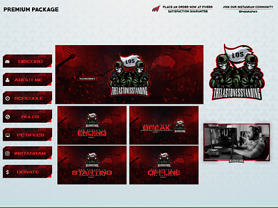SKULLS in a full twitch overlay package 3d animation branding design graphic design illustration layout logo motion graphics streaming twitch twitch overlay ui vector
