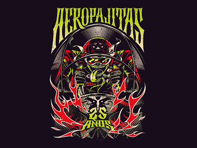 Aeropajitas character design design illustration laynes peruvian poster rock vector
