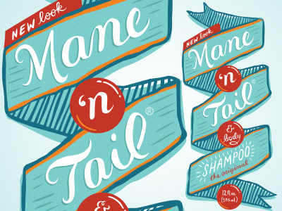 Mane N Tail Shampoo rebrand mane n packaging rebrand redesign tail
