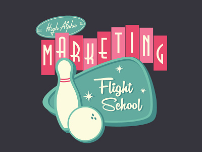 High Alpha Flight School - Bowling bowling event brand flight flight school marketing