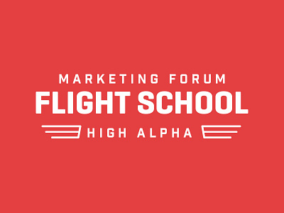 Flight School Logo airplane flight school marketing