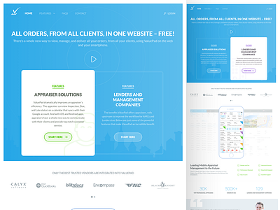 ValuePad - Homepage appraisal building hero homepage house minimal saas simple ui ux web