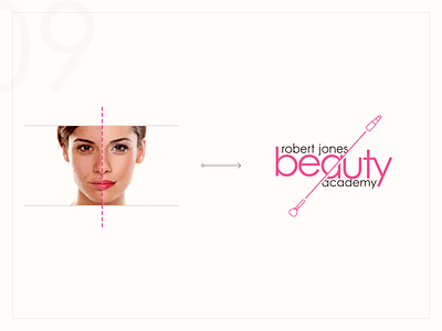 Beauty Academy - Logo Update academy after beauty before brush comparison cut face lipstick logo makeup update