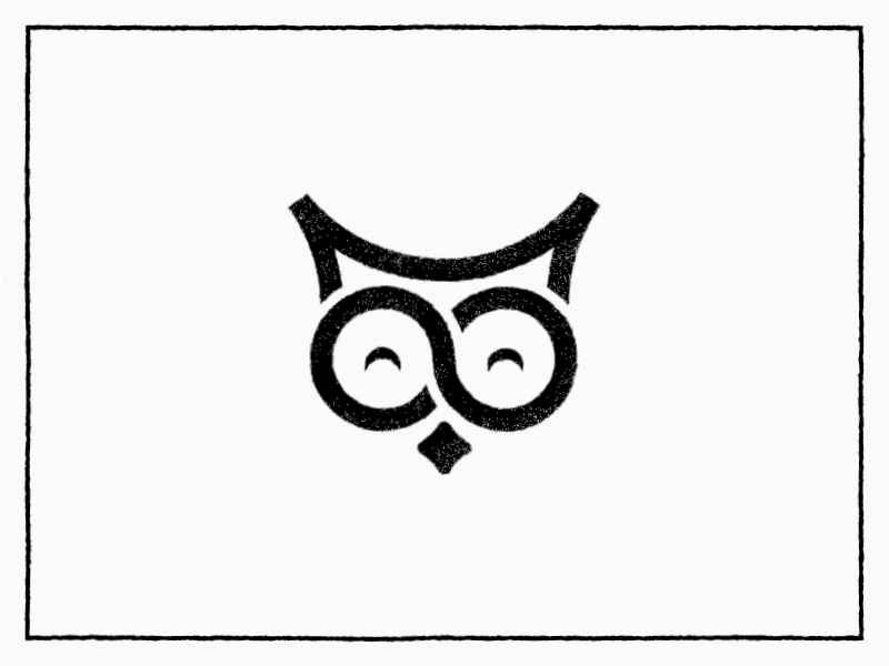 Owl + Infinity Animated Logotype animated logo branding clean design drawing animation infinity motion logotype owl rough edges illustration sketch time transitions visual identity brandbook