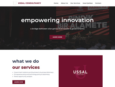Ussal Consultancy - Web Design branding interface ux uxui uı web web design web site