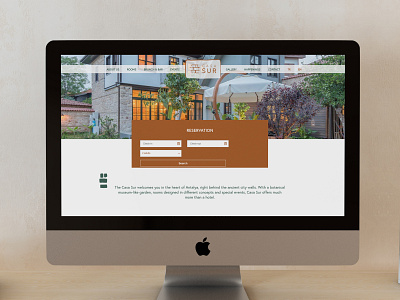 CasaSUR - Branding booking booking system boutique hotel brand branding corporate branding corporate identity design hotel design logo ui design ux design web design web site