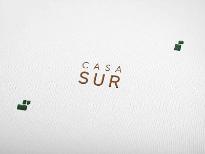 CasaSUR - Branding boutique hotel brand branding corporate branding corporate identity design embriodery hotel branding logo