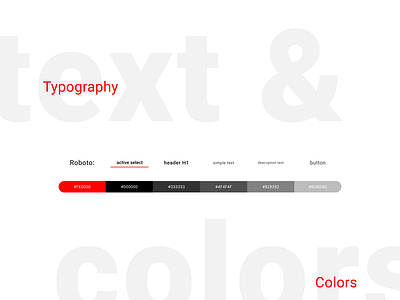 Colors and typography for UNIQLO app design minimal ux ux ui web