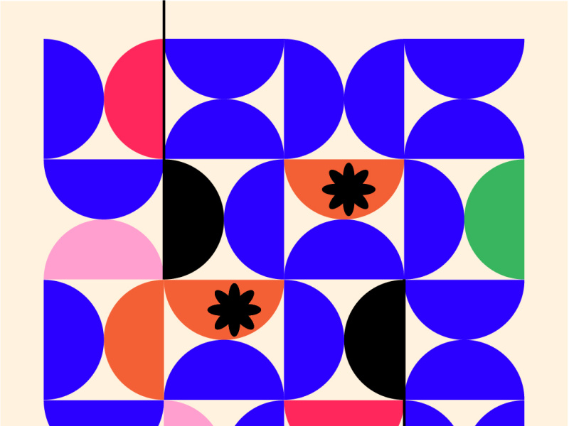 Pattern half circle by Claire on Dribbble