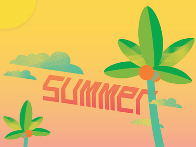 Summer font font design fun happy illustration illustrator photoshop summer