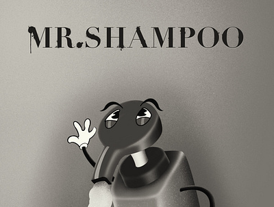 Mr.Shampoo design illustration ipadpro procreate