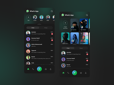 Redesign What's App Dark Mode