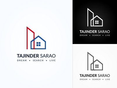 Real estate logo agent app design branding clean ui design icon illustration logo realestate sketch typography ui