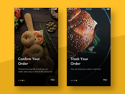 Food Walkthrough 2 advertising app app design application branding clean ui creative design designer food restaurant sketch ui walkthrough