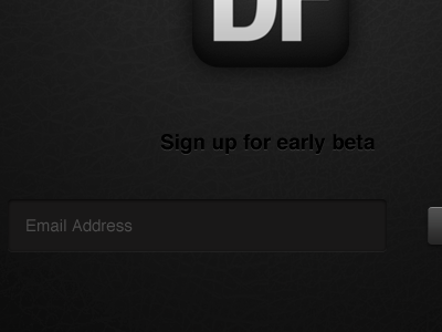 Sign Up Take 2 button dailyfocus design field form ios ipad photoshop