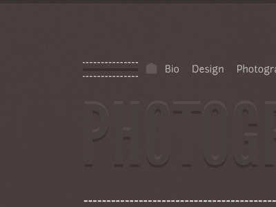 Redesign css3 design nav photography photoshop redesign