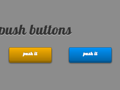 Push It buttons code css3 experimental fun it push web design web development