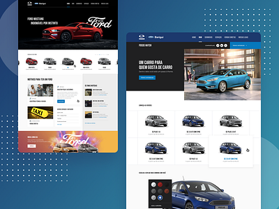 Ford Barigui - Website car car dealer dark design interface landing page site ui