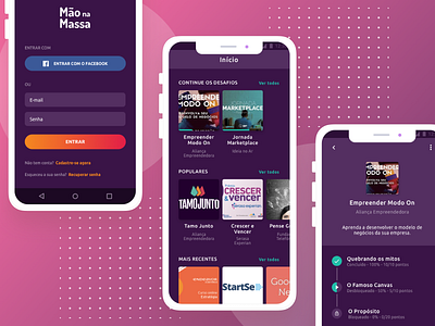 Tamo Junto - App app challenge dark design interface mobile purple quiz ui