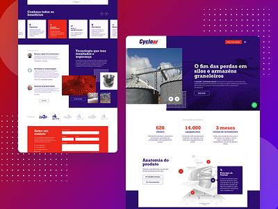Cycloar - Website design illustration landing page mobile mobile ui responsive design site ui