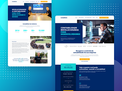 Contabilizei - Website design design system landing page light mobile page responsive web design site ui website