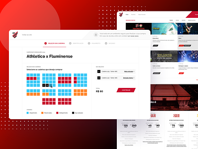 Athletico Paranaense - Website design design system e commerce interface magento 2 site soccer ui ux