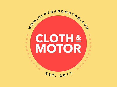 CLOTH&MOTOR BADGE/AVATAR avatar badge brand branding design logo