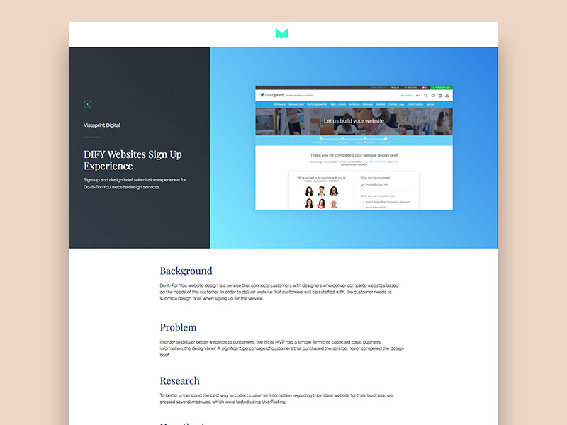 Case Study Page bootstrap responsive website portfolio case study design ux ui