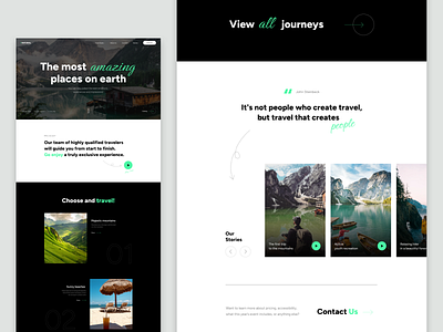 The concept of a website with travel design graphic design travel trip ui ux web webdesign website