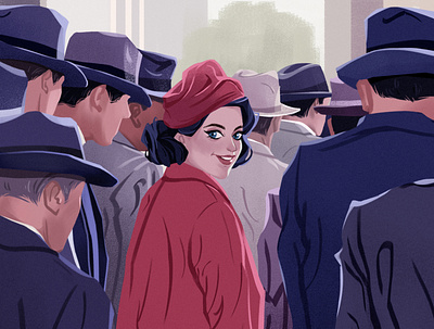 The Marvelous Mrs. Maisel illustration 人物