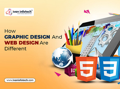 How Graphic Design and Web Design Are Different 3d animation development web graphic design