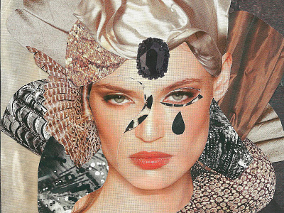 Emperatriz alexiacas art collage eyes queen