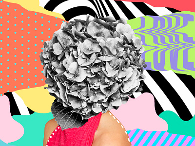Fashion Collage art artwork collage color creative fashion flowers girl