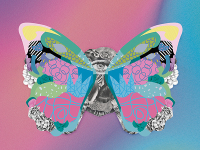 Butterfly for HP alexiacas art brand design illustration