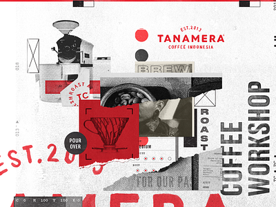 Tanamera Coffee Brochure – Workshop branding coffee collage design logo restaurant texture