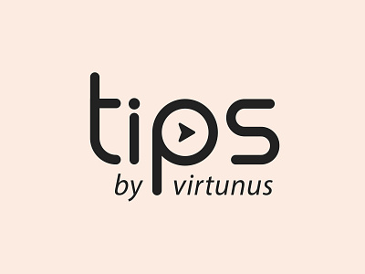 Tips By Virtunus Logo branding design illustration logo typography ui vector