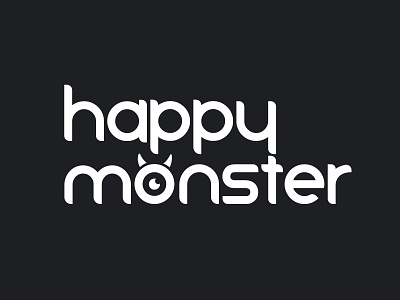 Happy Monster Logo branding design happy illustration logo ui vector