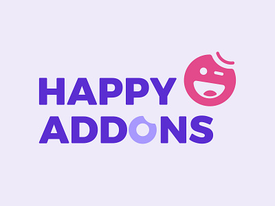 Happy Elementor Addons branding design happy illustration logo ui vector